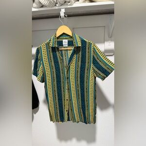 Zara S casual button down - silky texture like feel